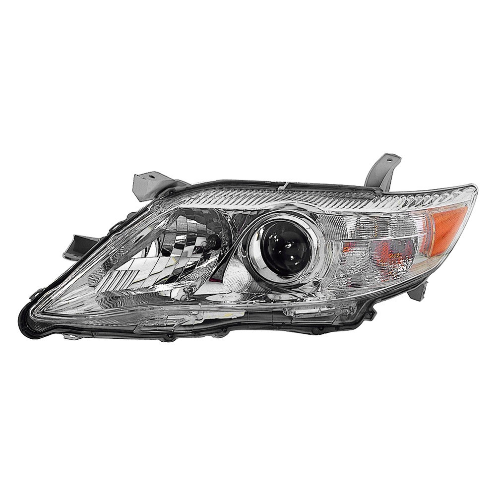 MZN312-11B5L-UCN1 CAPA Left Hand Headlight Assembly for 2010-2011 Toyota Camry - Chrome Housing - Clear Lens