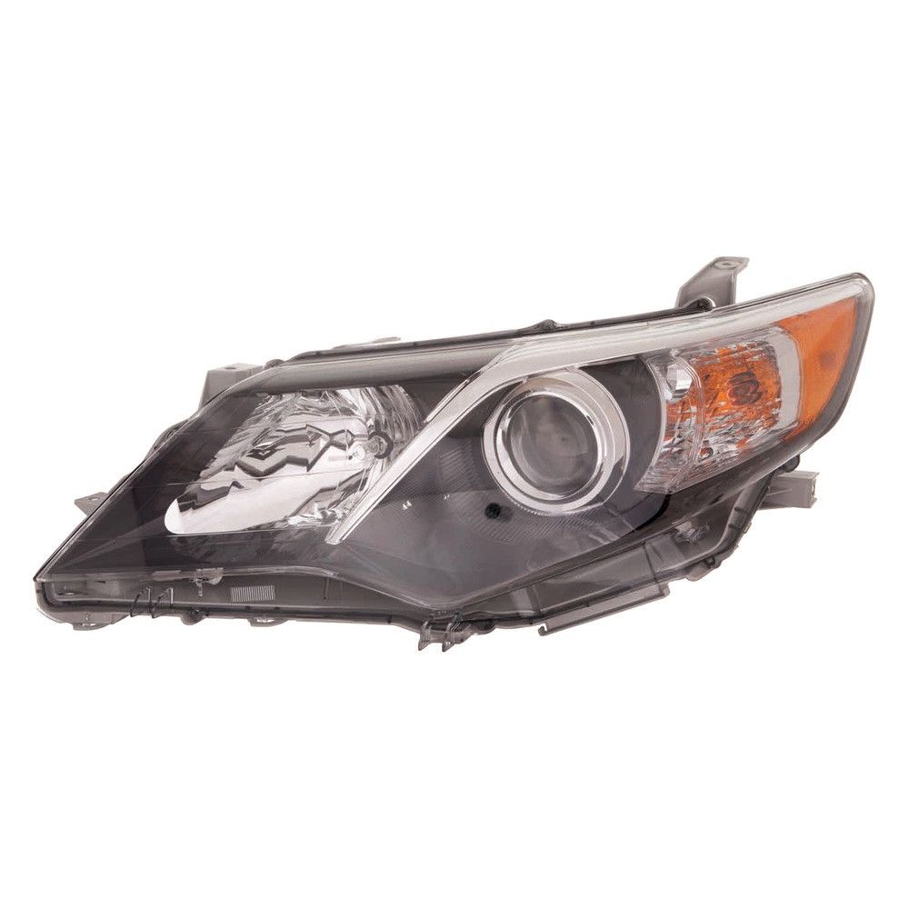 MZN312-11C8L-AC2 CAPA Left Hand Headlight Assembly for 2012-2014 Toyota Camry SE Model - Black Housing - Clear Lens