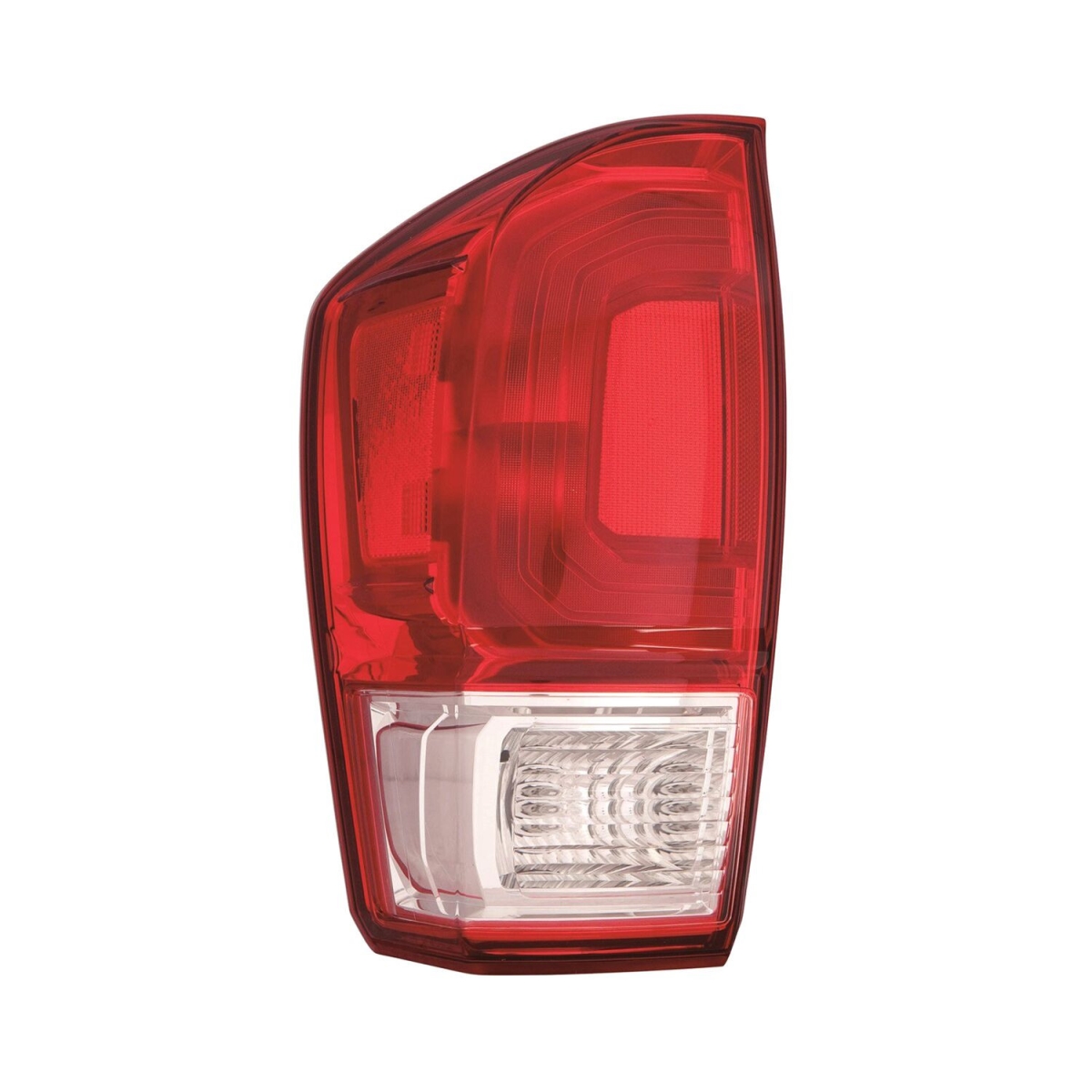 MZN312-19ACL-ACVCR CAPA Left Hand Taillamp Assembly for 2016-2017 Toyota Tacoma Base-SR-SR5 Models - Red Bezel