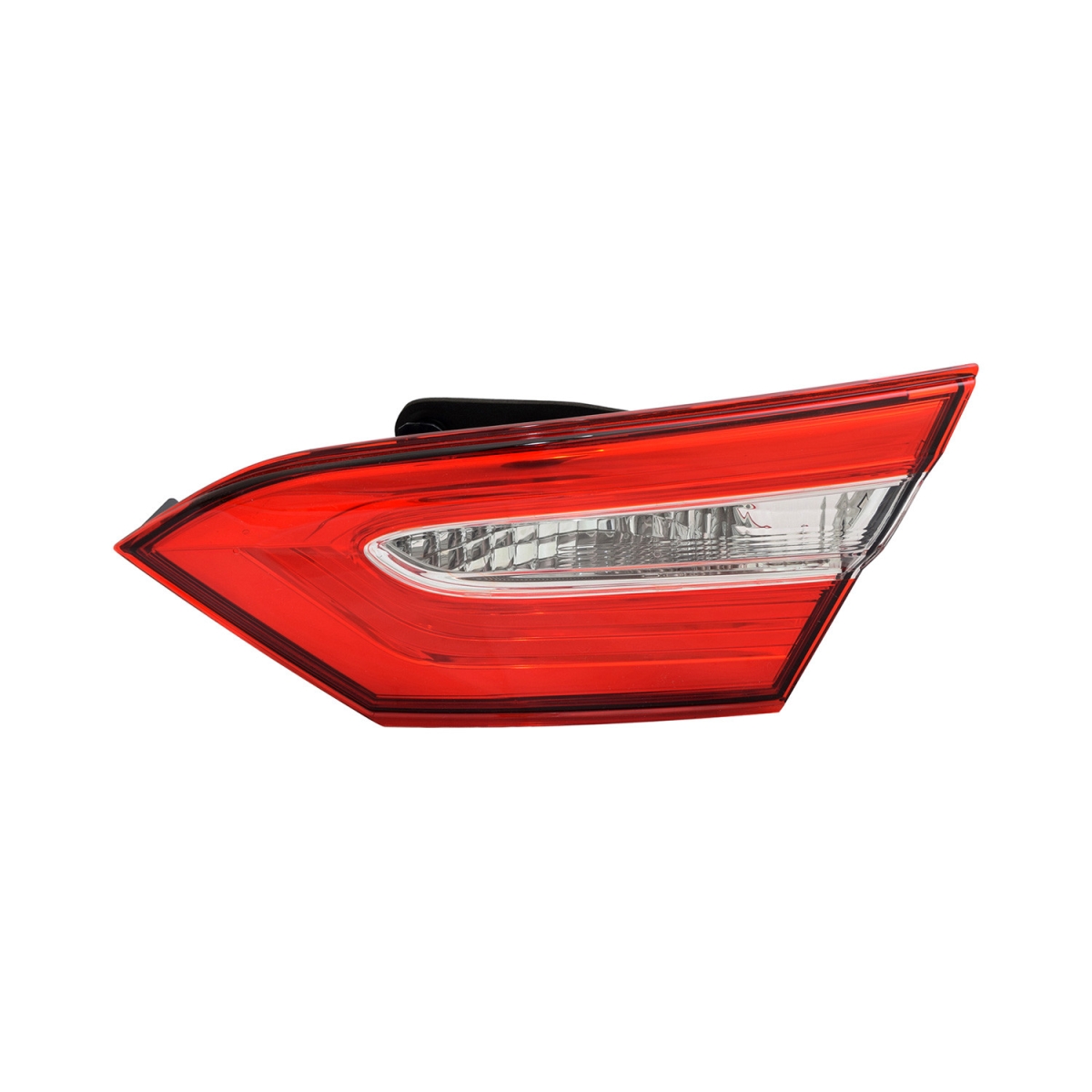 MZN312-1333R-AC CAPA Right Hand Backup Tail Lamp Assembly for 2018 Toyota Camry L-LE Models - Chrome Housing - Red & Clear Lens