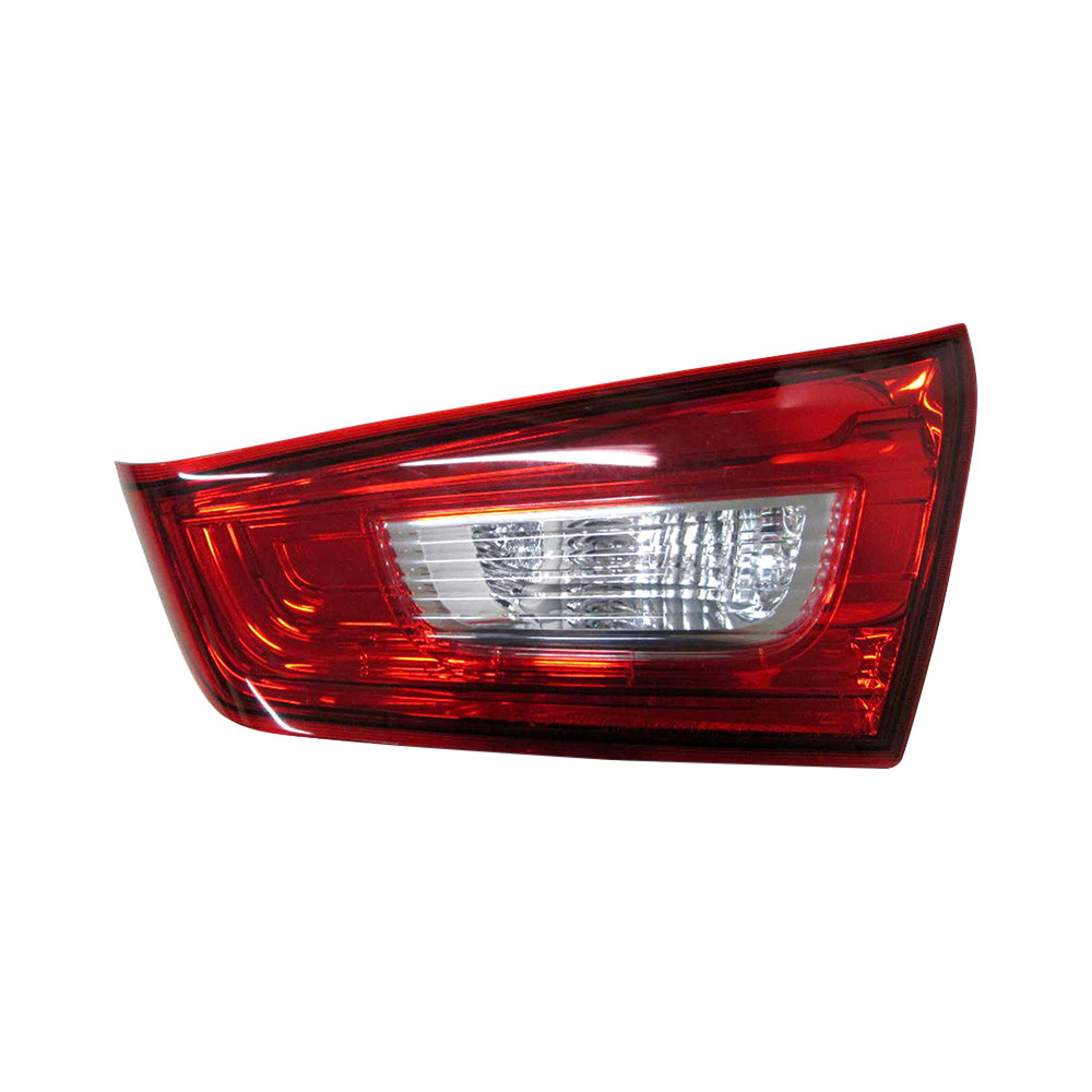 MZN214-1327R-AC CAPA Right Hand Inner Backup Tail Lamp Assembly for 2011-2019 Mitsubishi Outlander Sport-RVR - Chrome Housing - Red & Clear Lens