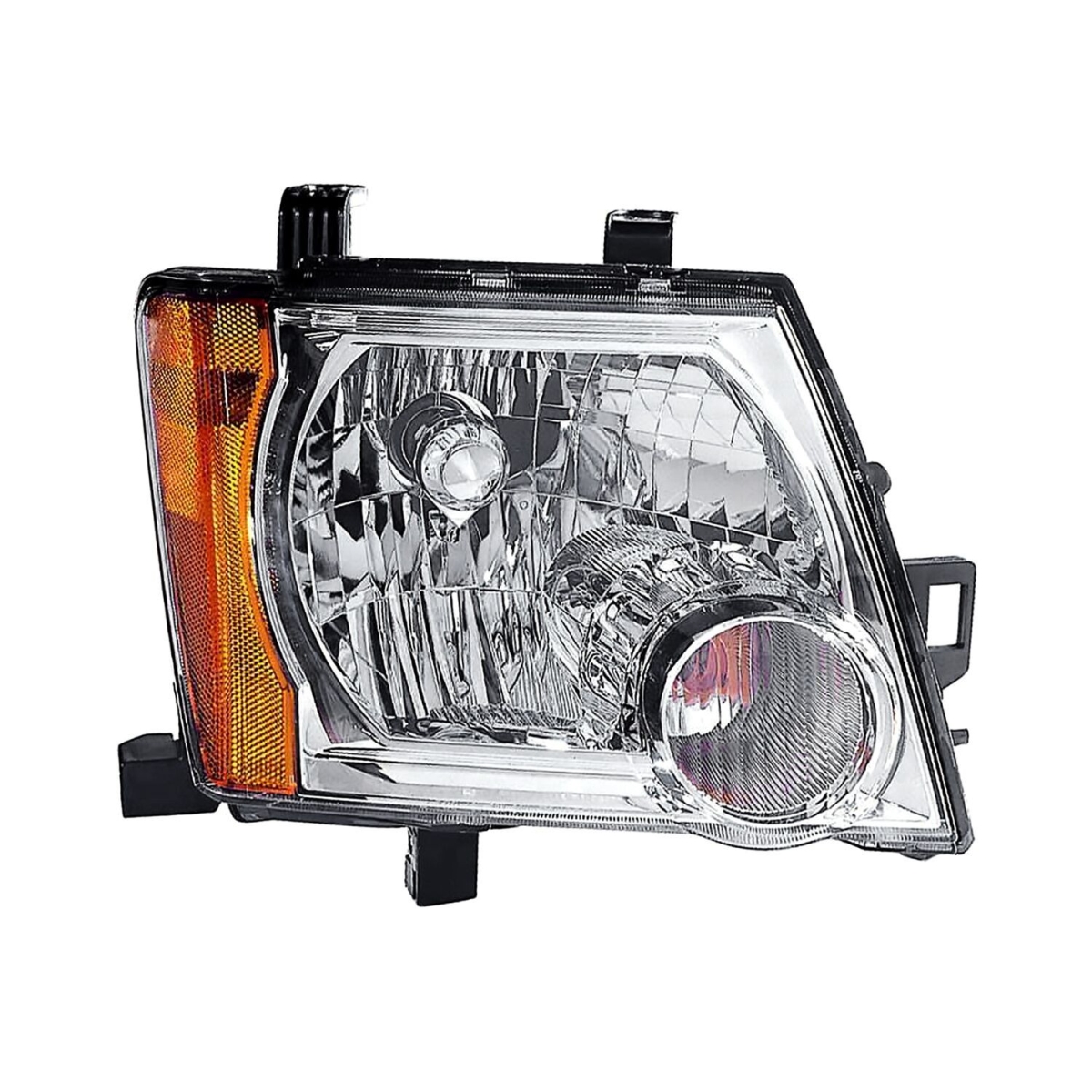 MZN315-1160R-AC CAPA Right Hand Headlight Assembly for 2005-2012 Nissan Xterra - Chrome Housing - Clear Lens
