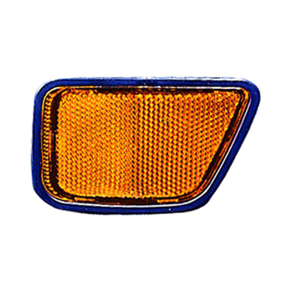 MZN317-1405L-UC CAPA Left Hand Front Bumper Reflector Unit for 1997-2001 Honda CR-V - Yellow Lens