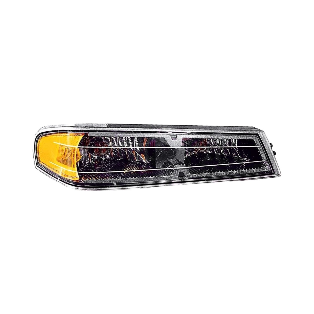 MZN335-1608R-AS2 Right Hand Parking & Side Marker Lamp Assembly for 2004-2012 Chevrolet Colorado & GMC Canyon - Black Bezel