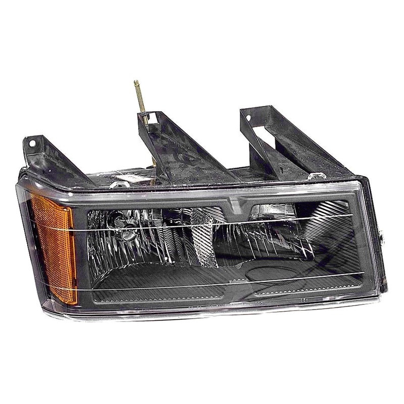 MZN335-1131R-AC2 CAPA Right Hand Parking & Side Marker Lamp Assembly for 2004-2013 Chevrolet Colorado & GMC Canyon - Black Housing - Clear Lens