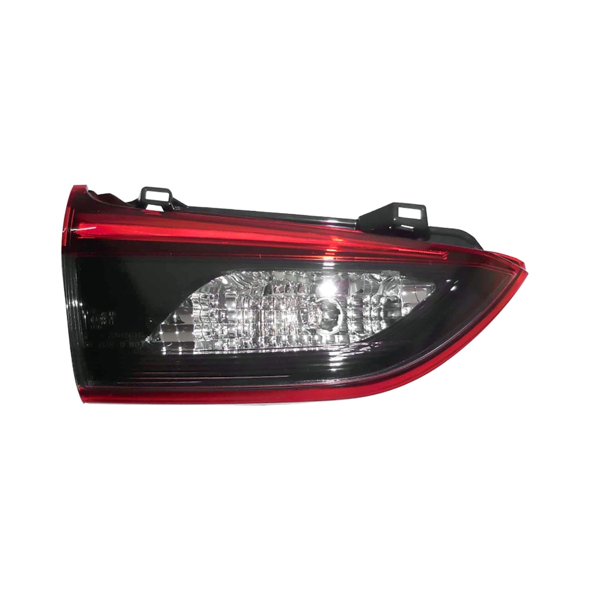 MZN216-1322R-AC CAPA Right Hand Inner Backup Tail Lamp Assembly for 2016-2017 Mazda 6 - Black Housing - Red & Smoke Lens