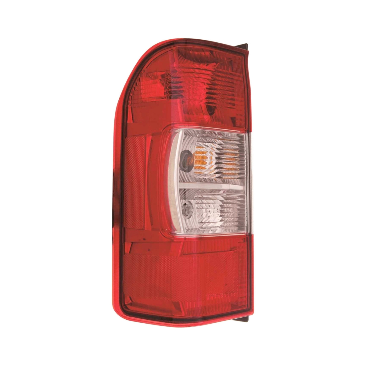 MZN315-1975L-AC CAPA Left Hand Taillamp Assembly for 2012-2021 Nissan NV Passenger Van S-SL-SV Models - Chrome Housing - Red & Clear Lens