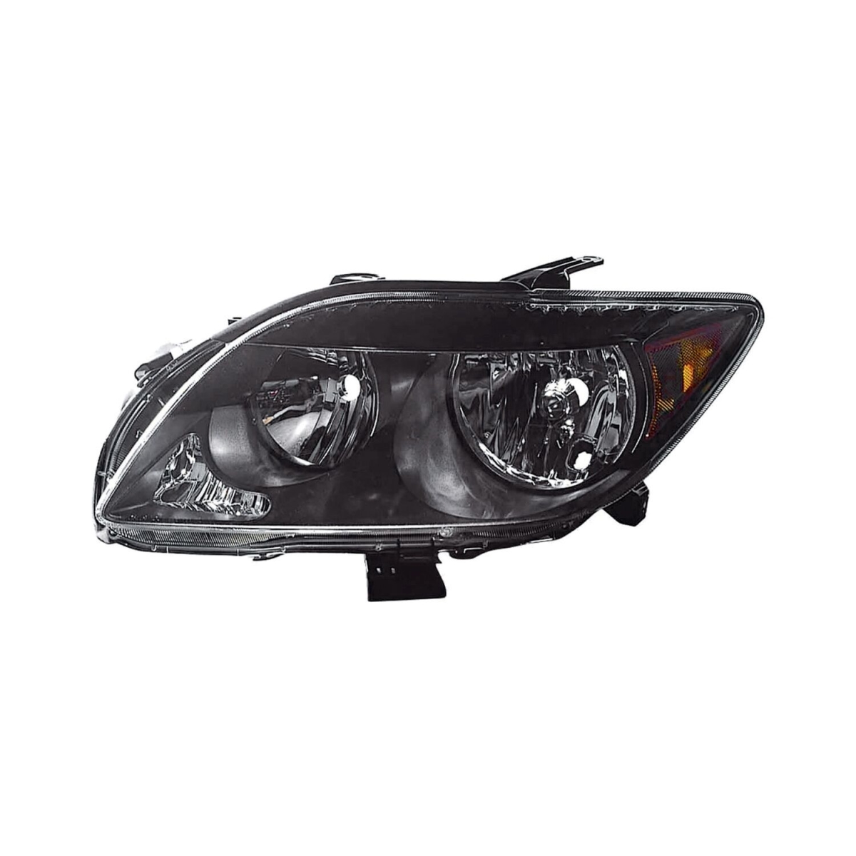 MZN312-1189L-UCN2 CAPA Left Hand Headlight Assembly for 2007-2009 Scion tC - Black Housing - Clear Lens
