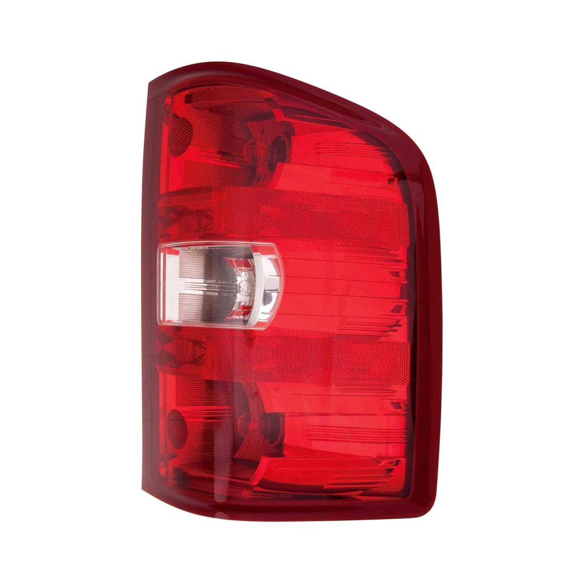 MZN335-1933R-ACN CAPA Right Hand Taillamp Assembly for 2010-2011 Chevrolet Silverado 1500 - Chrome Housing - Red & Clear Lens