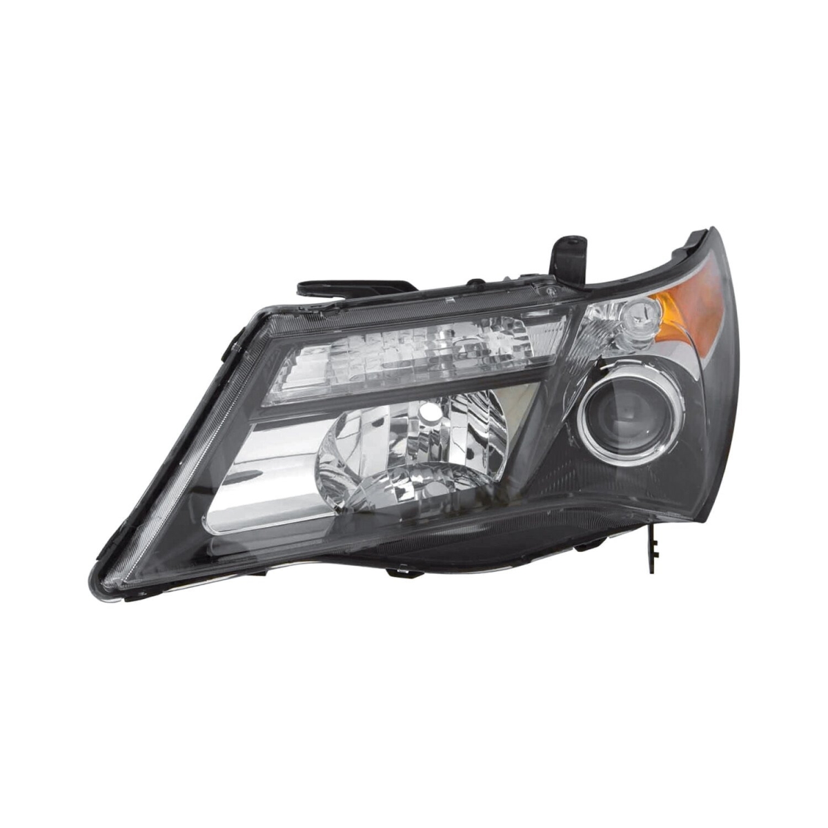 MZN327-1102LMUSHN7 Left Hand Headlight Unit for 2010-2013 Acura MDX Advance-Elite Models - Black Housing - Clear Lens
