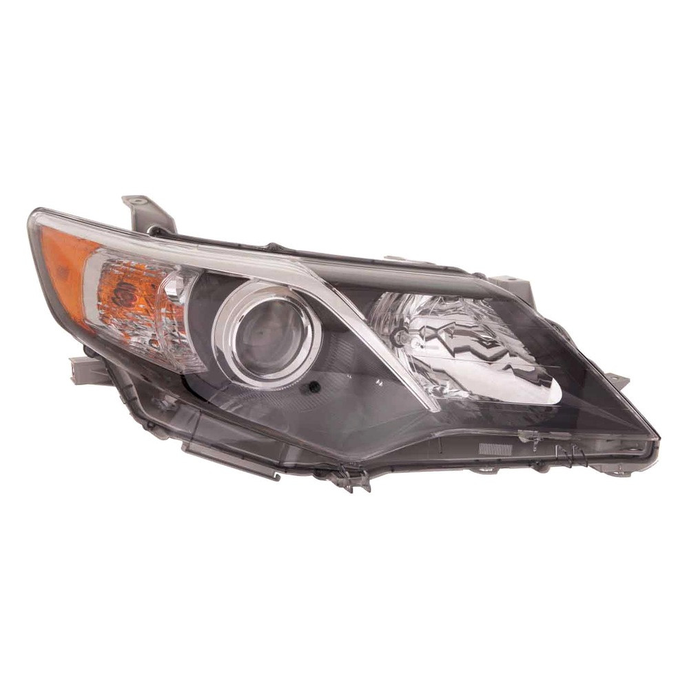 MZN312-11C8R-AC2 CAPA Right Hand Headlight Assembly for 2012-2014 Toyota Camry SE Model - Black Housing - Clear Lens