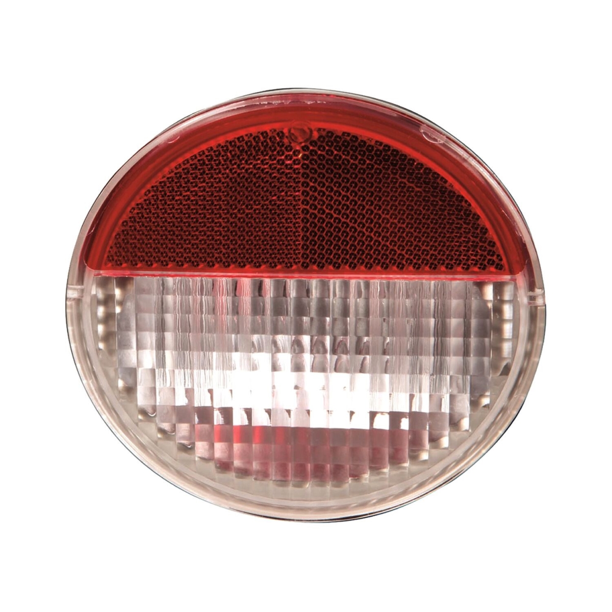 MZN335-1306N-UC CAPA Left Hand Backup Light Bulb Unit for 2002-2009 GMC Envoy - Chrome Housing - Red & Clear Lens