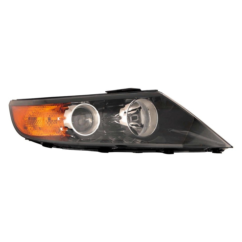 MZN323-1132R-AC2 CAPA Right Hand Headlight Assembly for 2011-2013 Kia Sorento - Black Housing - Clear Lens