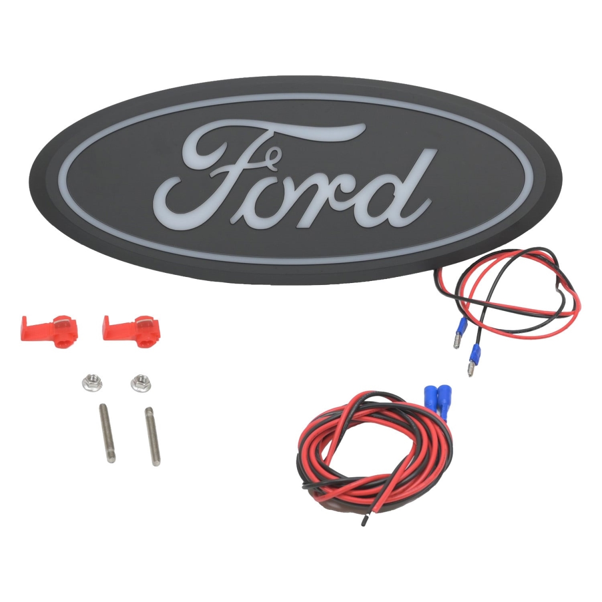 PUT92804 Front Luminix LED Grille Emblems with Camera Cutout for 2024-Current Ford Super Duty