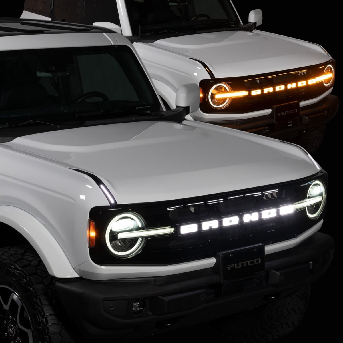 PUT92852 Luminix Bronco LED Grille Emblems for 2021-Current Ford Bronco