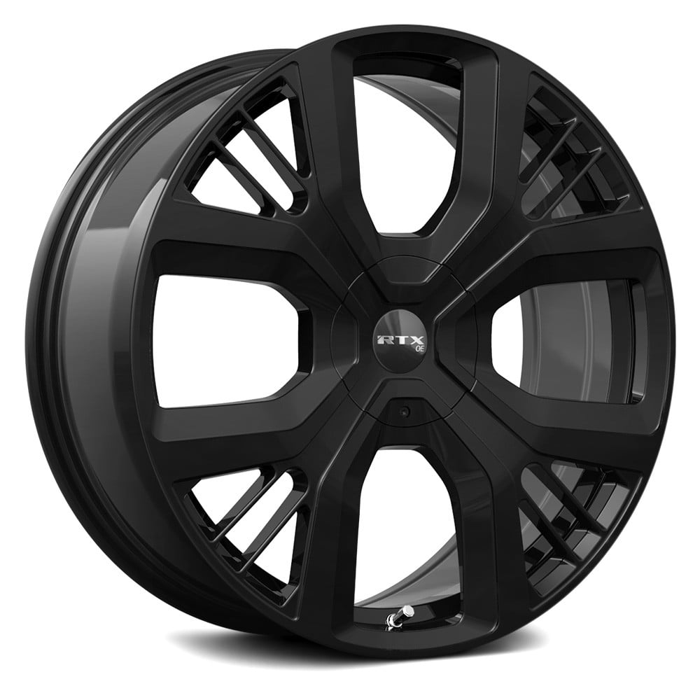 RTW083172 20 x 8 in. 5 Lug x 108 mm Bolt Pattern, 45 mm Offset & 63.4 mm Center Bore PS01 Gloss Black Aluminum Wheel