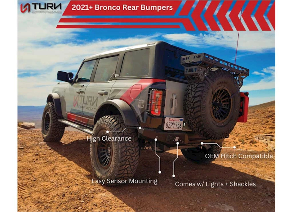 TOFRB1-M1 Zero Series Rear Bumper for 2021C Ford Bronco