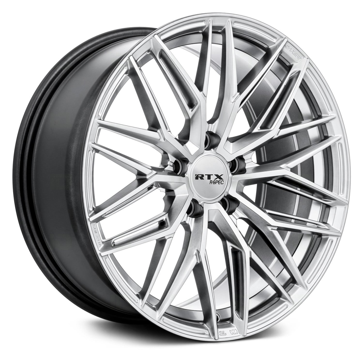 RTW082716 18 x 8.5 in. 5 Lug x 114.3 mm Bolt Pattern, 45 mm Offset & 73.1 mm Center Bore SW20 Silver Machined Aluminum Wheel