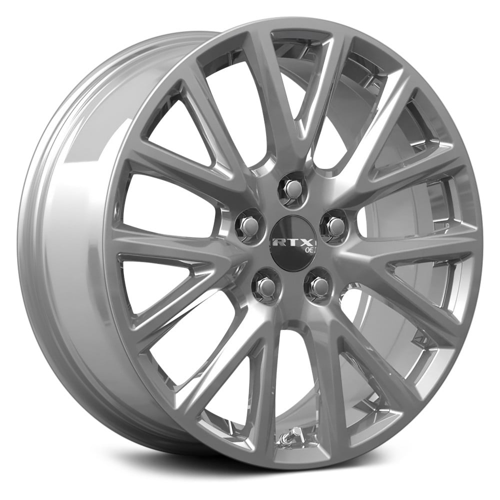 RTW083264 20 x 8.5 in. 5 Lug x 120 mm Bolt Pattern, 35 mm Offset & 67.1 mm Center Bore GM06 PVD Chrome Aluminum Wheel