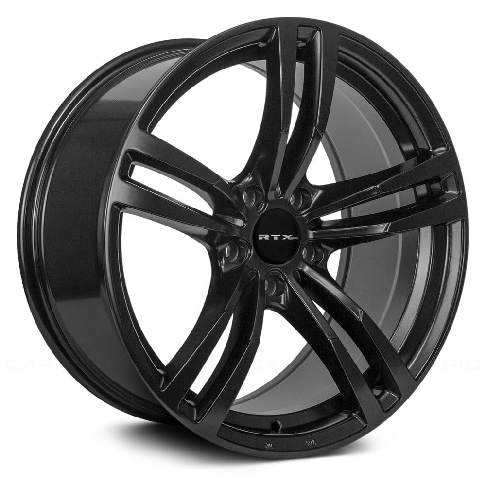 RTW081581 18 x 8 in. 5 Lug x 120 mm Bolt Pattern, 35 mm Offset & 72.6 mm Center Bore Graz Satin Black Aluminum Wheel