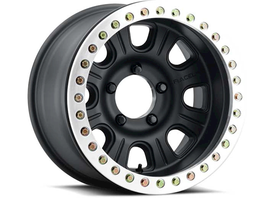 RCLRT231-79580-32 17 x 9.5 in. Monster Beadlock 8 x 6.5 in. Bolt Pattern 32 mm Offset 4 in. Backspace Wheel, Black