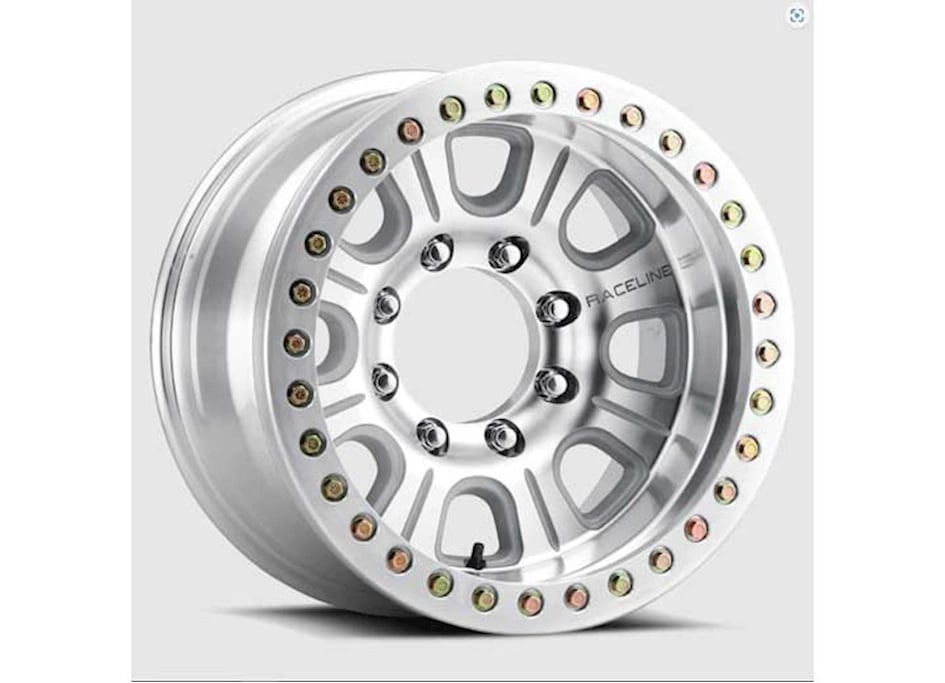 RCLRT233-79581-32 17 x 9.5 in. Monster Beadlock 8 x 170 mm Bolt Pattern 32 mm Offset 4 in. Backspace Wheel, Machined
