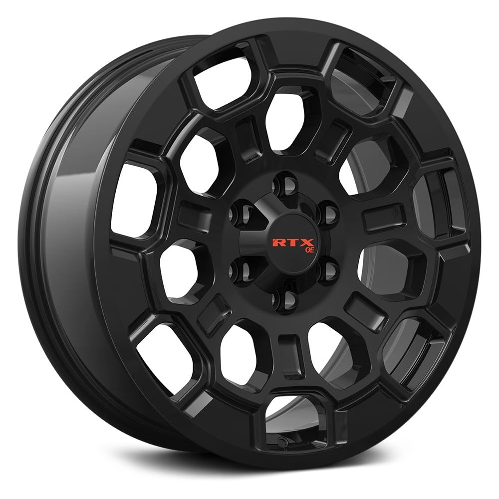 RTW083169 20 x 9 in. 6 Lug x 139.7 mm Bolt Pattern, 35 mm Offset & 95.1 mm Center Bore TY03 OE Inspired Satin Black Aluminum Wheel