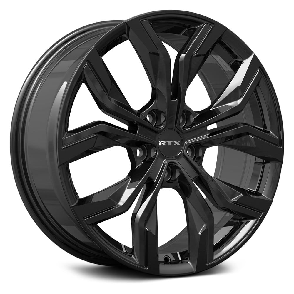 RTW083495 18 x 7.5 in. 5 Lug x 114.3 mm Bolt Pattern, 35 mm Offset & 60.1 mm Center Bore Venom Gloss Black Aluminum Wheel