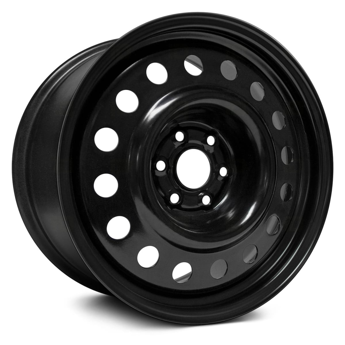 RTWX48620 18 x 8 in. 6 Lug x 120 mm Bolt Pattern, 35 mm Offset & 67.1 mm Center Bore Black Steel Wheel