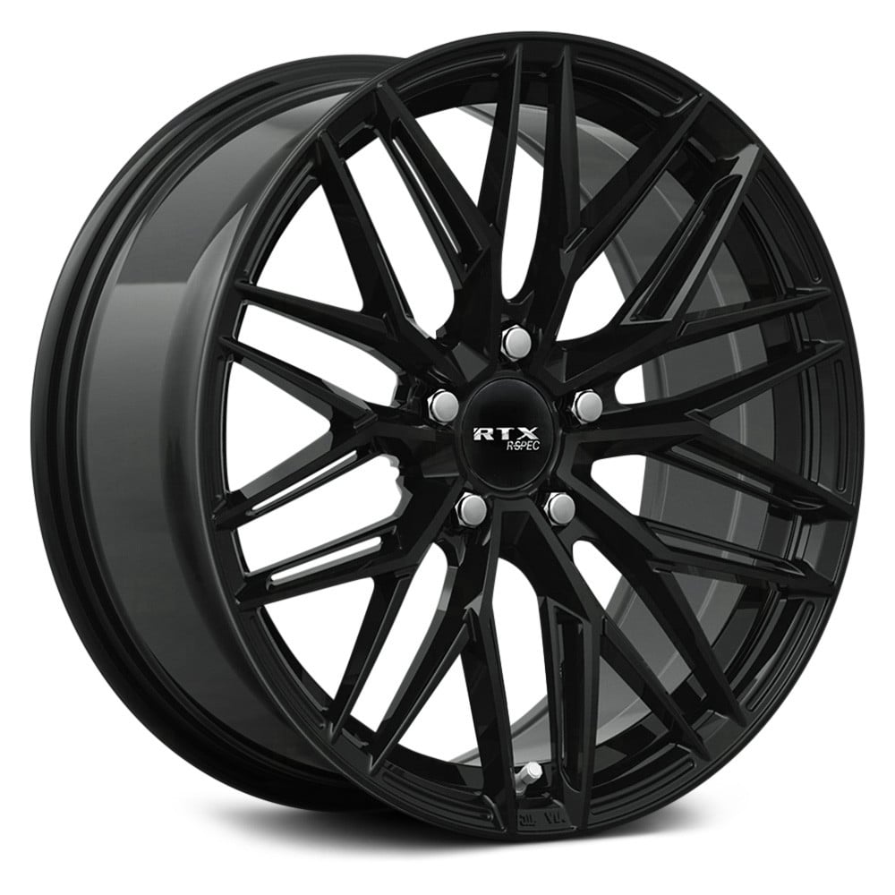 RTW082846 18 x 8.5 in. 5 Lug x 114.3 mm Bolt Pattern, 45 mm Offset & 73.1 mm Center Bore SW20 Gloss Black Aluminum Wheel