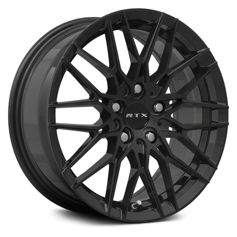 RTW082937 16 x 7 in. 5 Lug x 114.3 mm Bolt Pattern, 40 mm Offset & 73.1 mm Center Bore V20 Gloss Black Aluminum Wheel