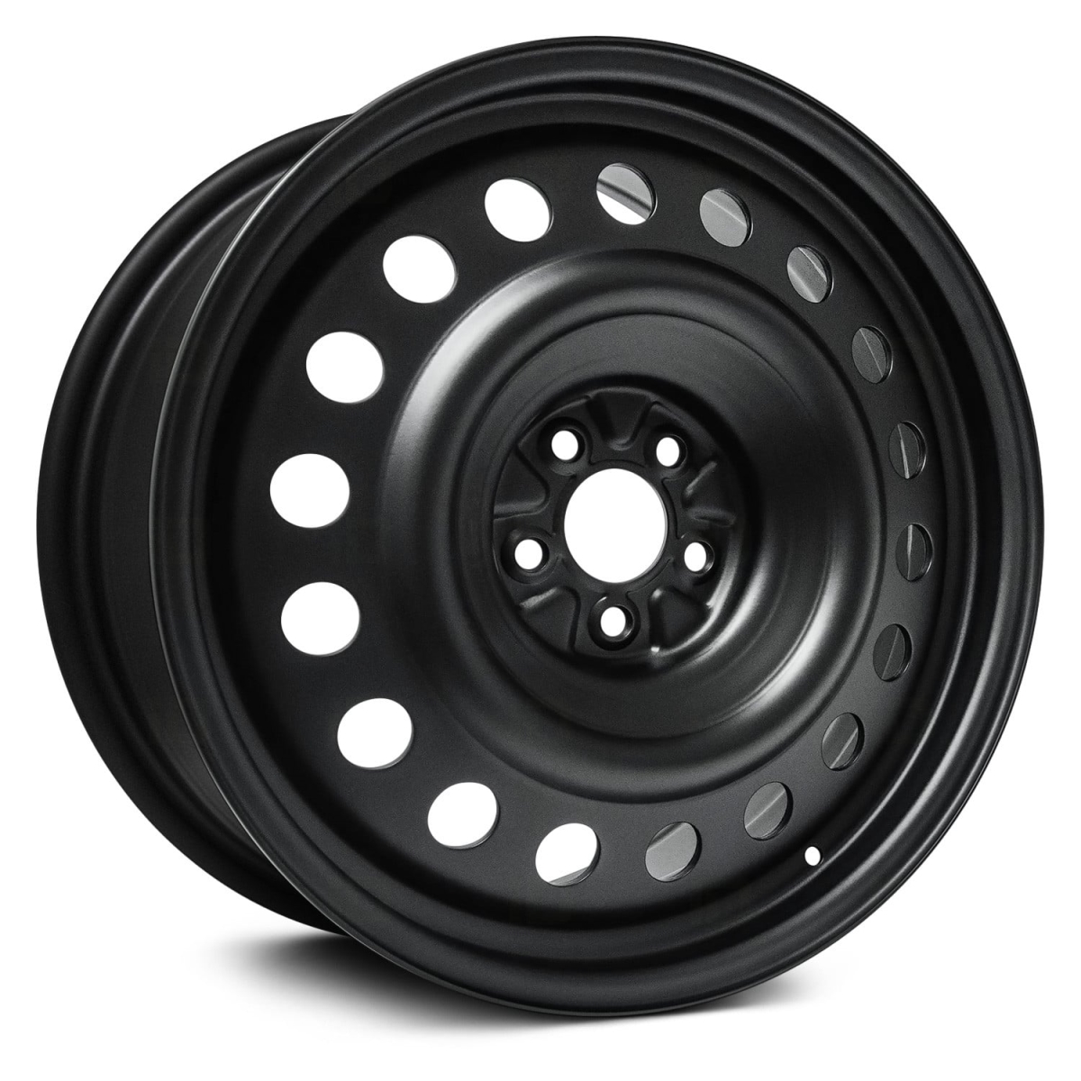 RTWX49518 19 x 7.5 in. 5 Lug x 108 mm Bolt Pattern, 40 mm Offset & 63.4 mm Center Bore Black Steel Wheel