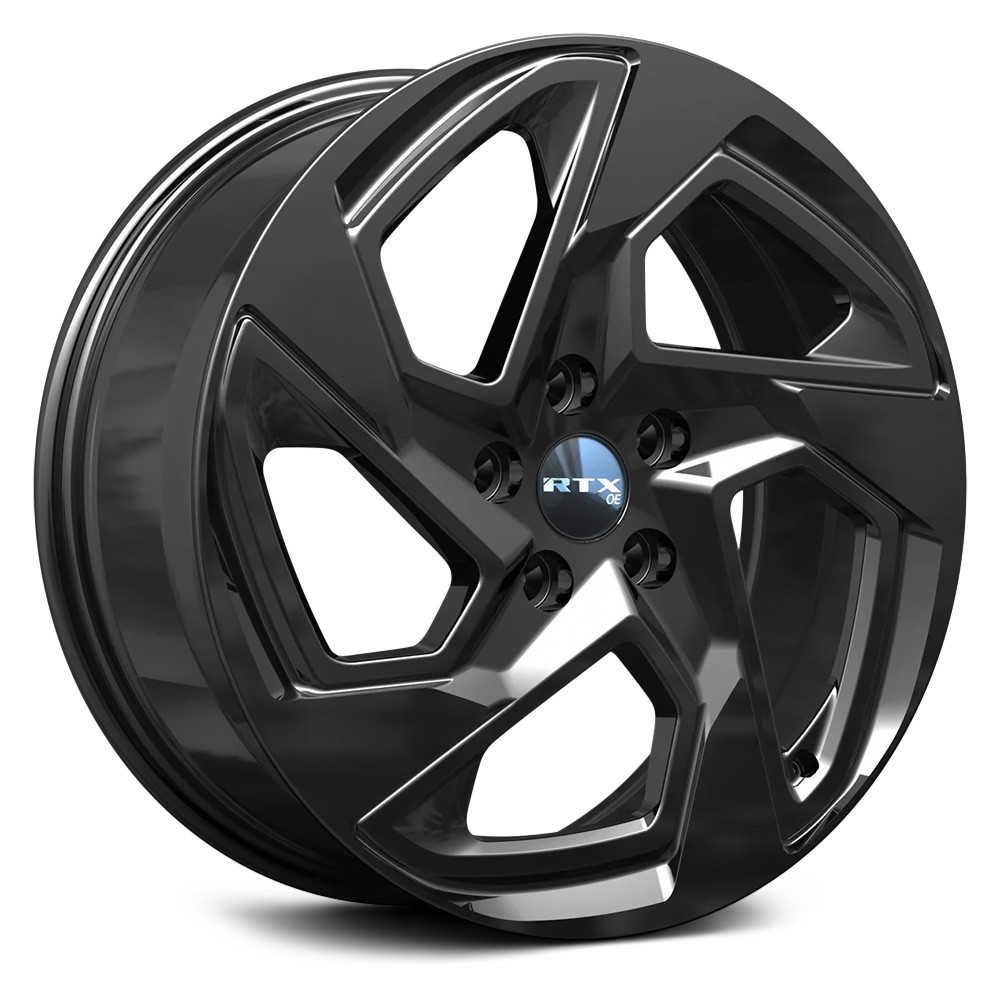 RTW083376 18 x 7 in. 5 Lug x 114.3 mm Bolt Pattern, 55 mm Offset & 56.1 mm Center Bore SU01 Gloss Black Aluminum Wheel