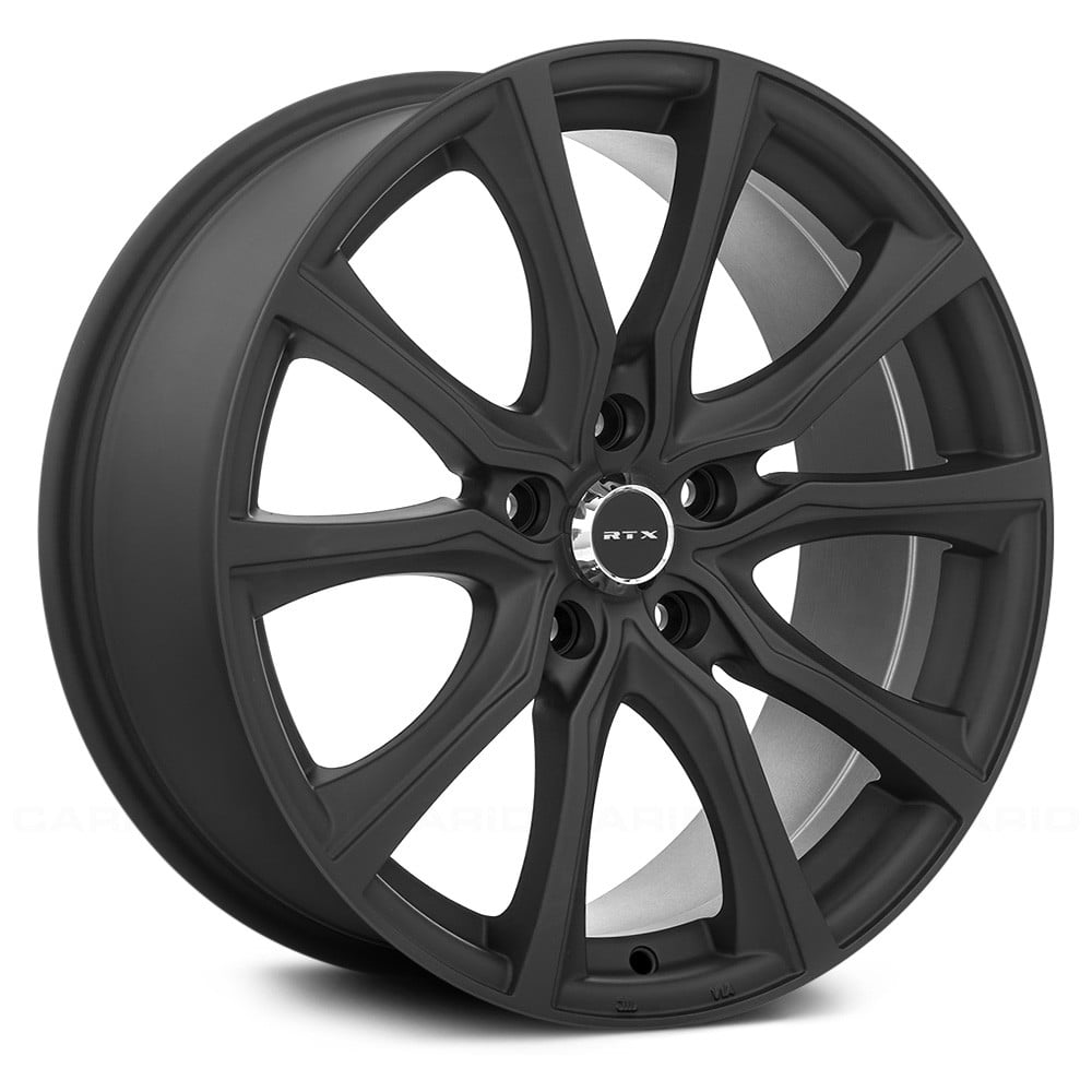 RTW081524 17 x 7.5 in. 5 Lug x 114.3 mm Bolt Pattern, 40 mm Offset & 67.1 mm Center Bore Contour Matte Black Aluminum Wheel