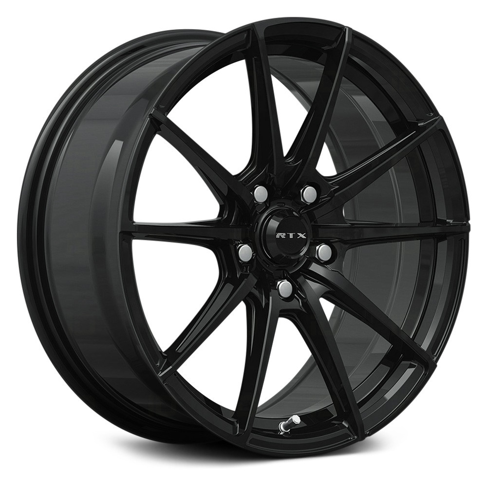 RTW082882 17 x 7.5 in. 5 Lug x 114.3 mm Bolt Pattern, 40 mm Offset & 73.1 mm Center Bore SL01 Gloss Black Aluminum Wheel