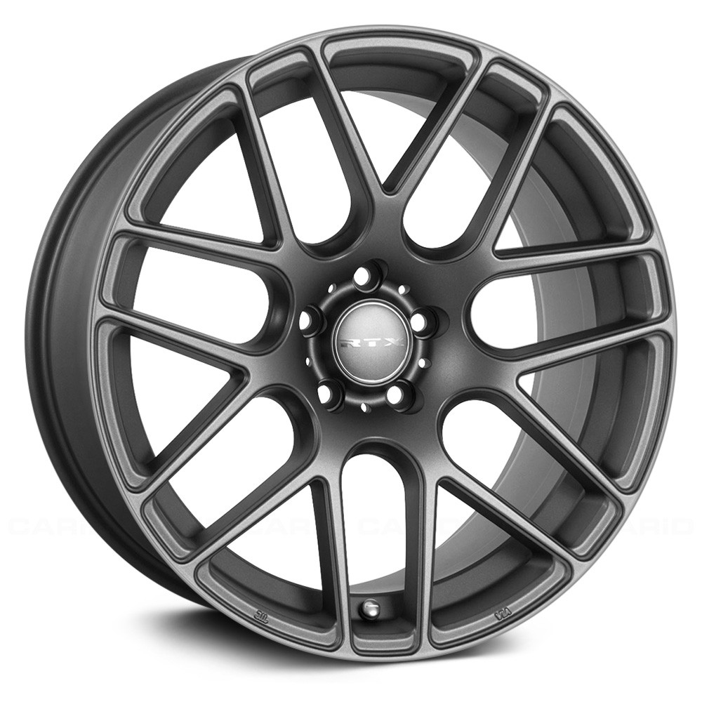 RTW082778 18 x 8 in. 5 Lug x 108 mm Bolt Pattern, 38 mm Offset & 63.4 mm Center Bore Envy Matte Gunmetal Aluminum Wheel