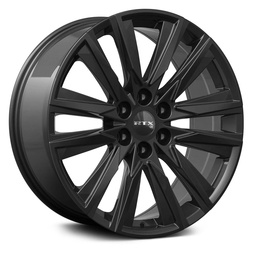 RTW083084 20 x 9 in. 6 Lug x 139.7 mm Bolt Pattern, 25 mm Offset & 78.1 mm Center Bore GM01 Gloss Black Aluminum Wheel