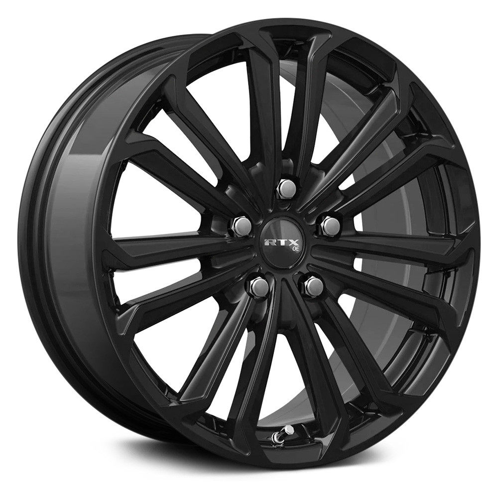 RTW083088 17 x 7.5 in. 5 Lug x 114.3 mm Bolt Pattern, 42 mm Offset & 60.1 mm Center Bore Aura Gloss Black Aluminum Wheel