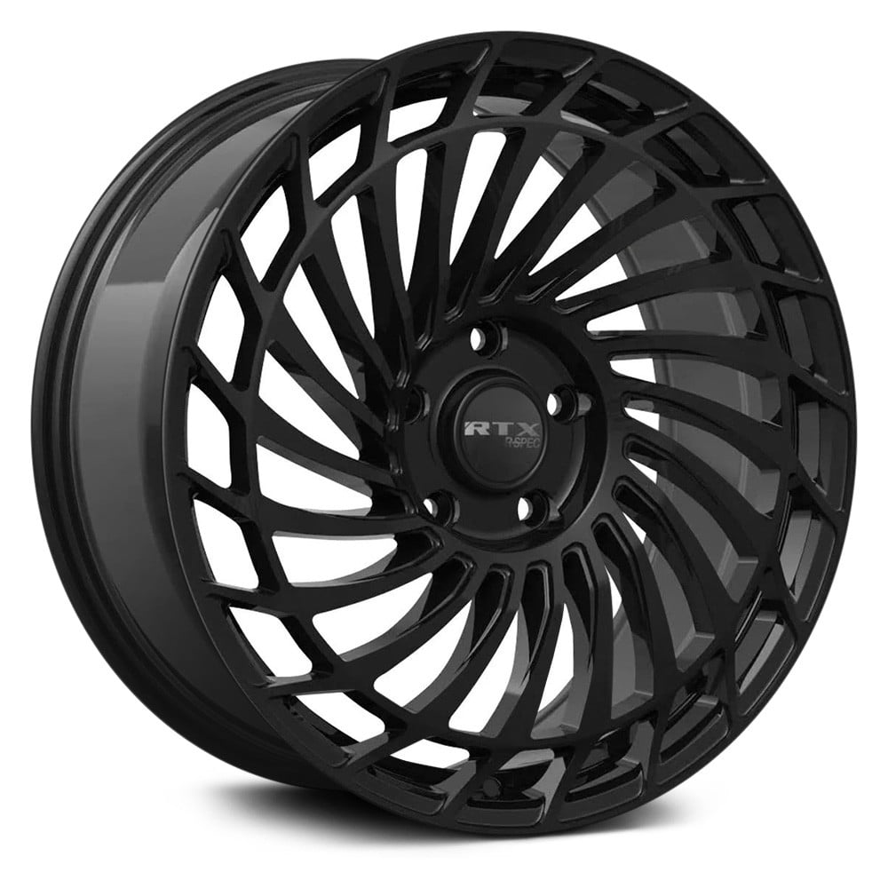 RTW083141 19 x 8 in. 5 Lug x 108 mm Bolt Pattern, 40 mm Offset & 63.4 mm Center Bore RS06 Gloss Black Aluminum Wheel