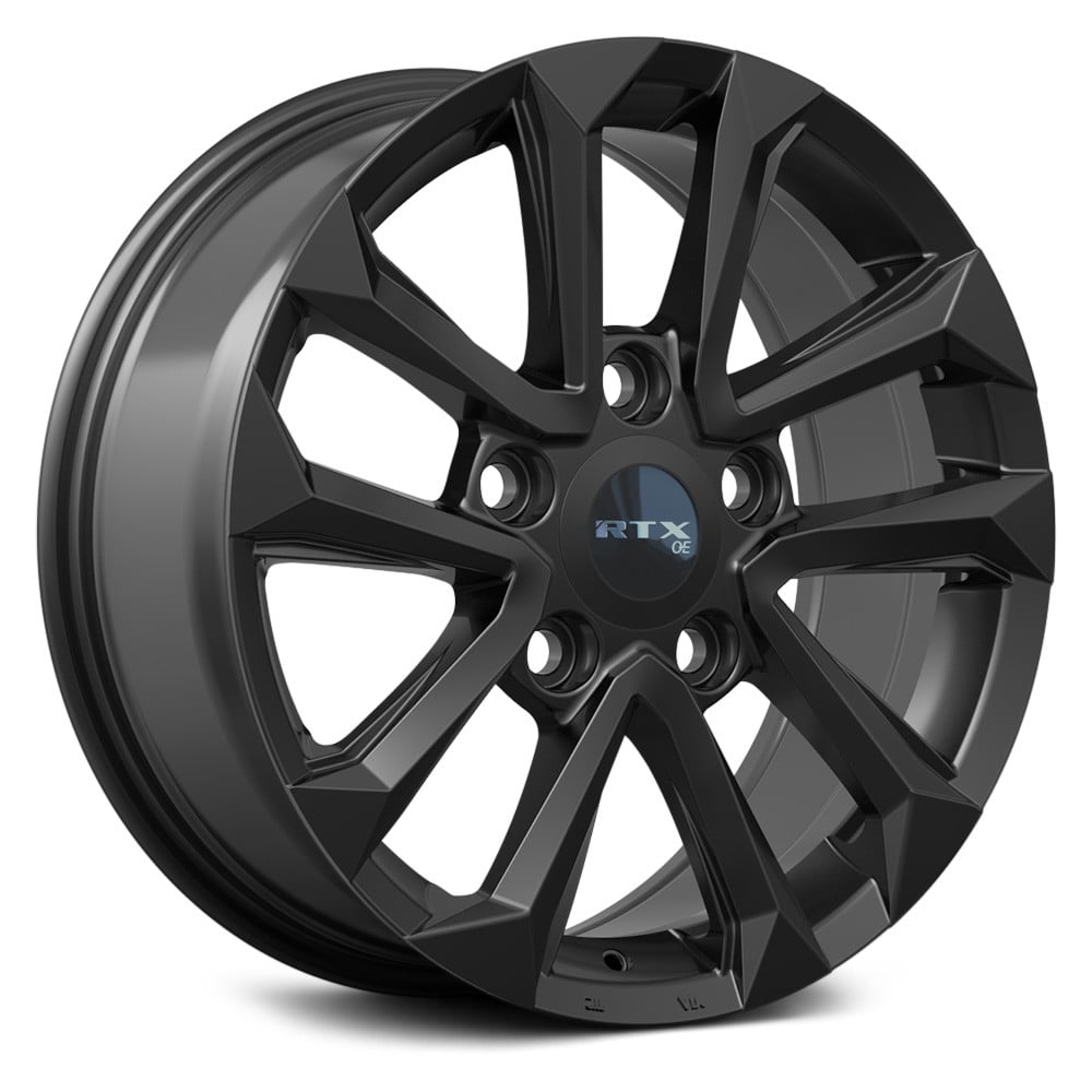 RTW083384 18 x 8 in. 5 Lug x 150 mm Bolt Pattern, 56 mm Offset & 110.1 mm Center Bore TY07 Gloss Black Aluminum Wheel