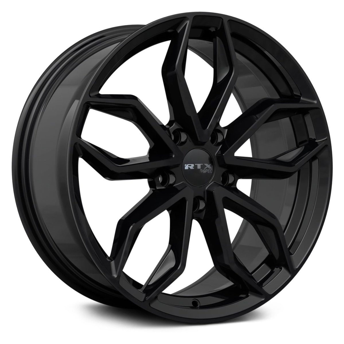 RTW083422 17 x 7.5 in. 5 Lug x 114.3 mm Bolt Pattern, 40 mm Offset & 67.1 mm Center Bore Corsa Gloss Black Aluminum Wheel