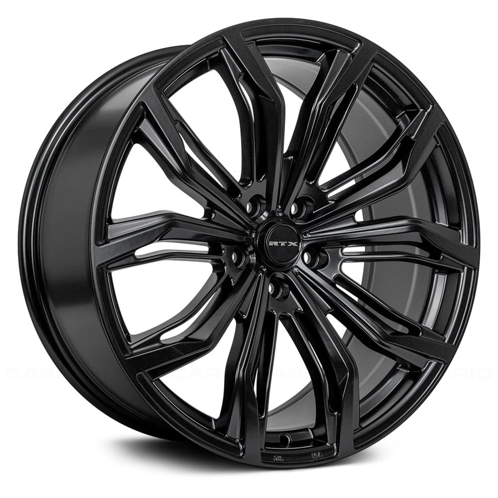 RTW082409 20 x 9 in. 5 Lug x 108 mm Bolt Pattern, 38 mm Offset & 63.4 mm Center Bore Black Widow Satin Black Aluminum Wheel