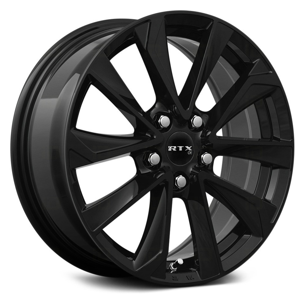 RTW082872 17 x 7.5 in. 5 Lug x 114.3 mm Bolt Pattern, 40 mm Offset & 60.1 mm Center Bore Noda Gloss Black Aluminum Wheel