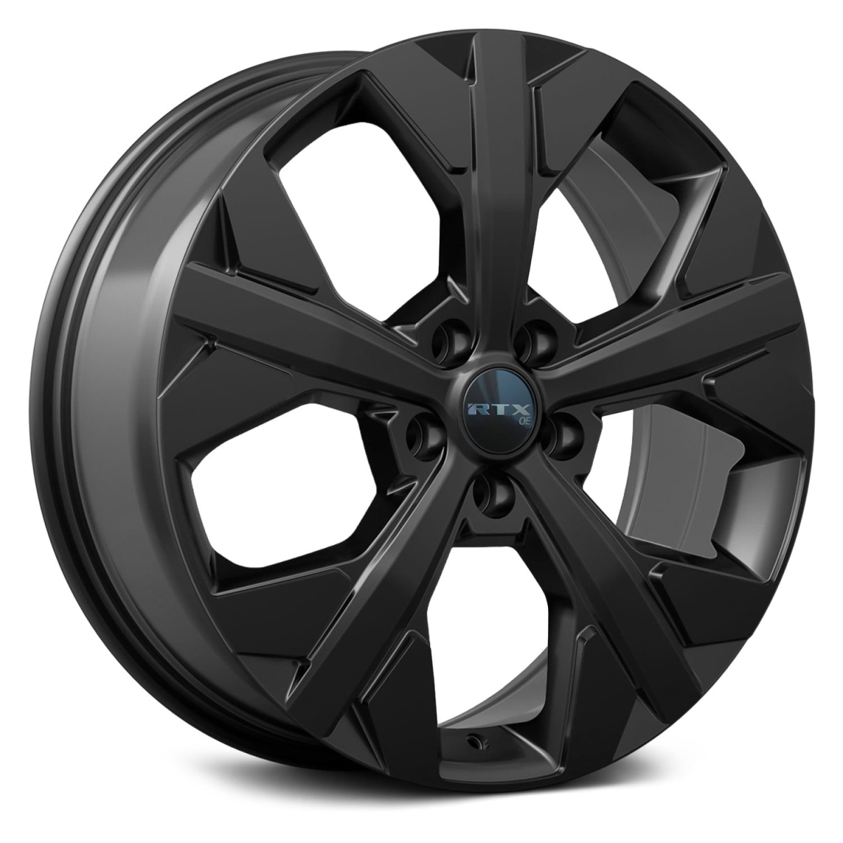 RTW083486 17 x 7 in. 5 Lug x 114.3 mm Bolt Pattern, 45 mm Offset & 67.1 mm Center Bore KI01 Gloss Black Aluminum Wheel