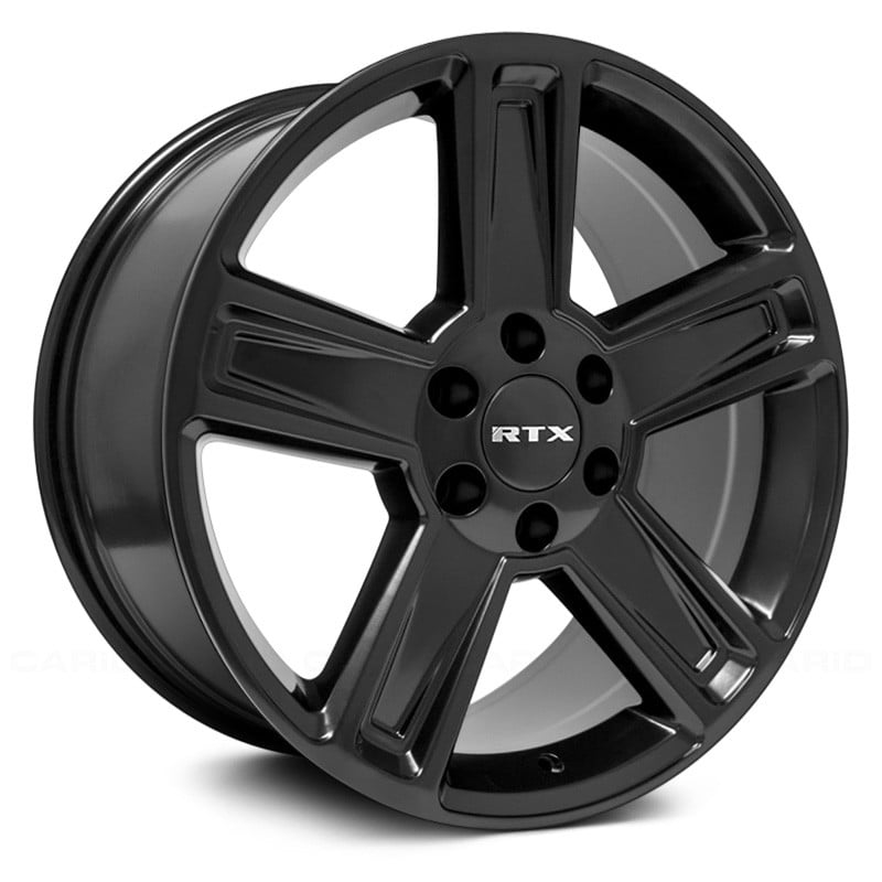 RTW082187 20 x 8.5 in. 6 Lug x 139.7 mm Bolt Pattern, 15 mm Offset & 78.1 mm Center Bore Glacier Satin Black Aluminum Wheel