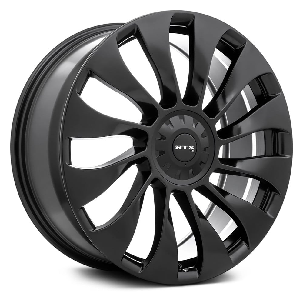 RTW083215 20 x 8.5 in. 5 Lug x 114.3 mm Bolt Pattern, 35 mm Offset & 64.1 mm Center Bore TS02 Satin Black Aluminum Wheel