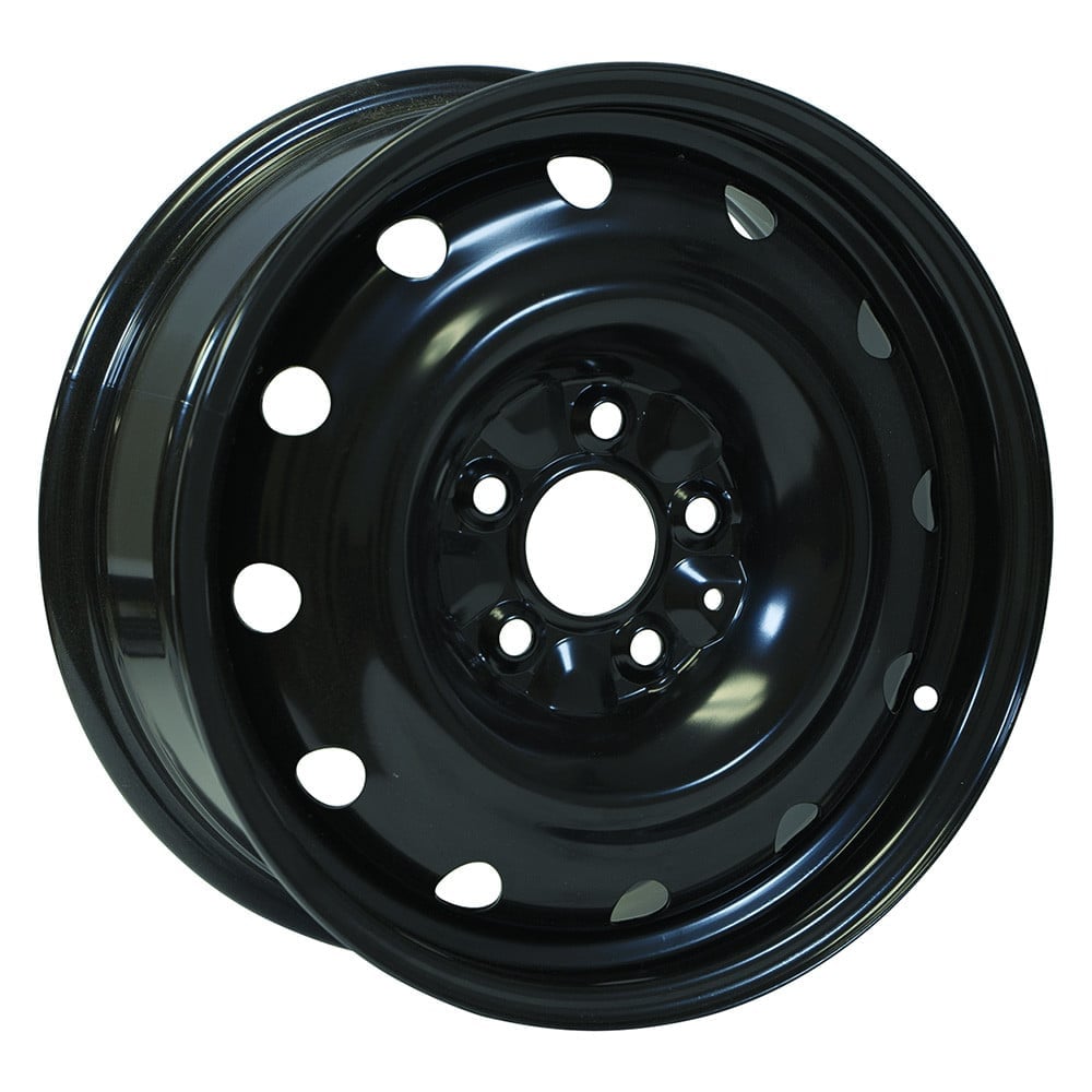 RTWX46160B 16 x 6.5 in. 5 Lug x 160 mm Bolt Pattern, 60 mm Offset & 65.1 mm Center Bore Black Steel Wheel