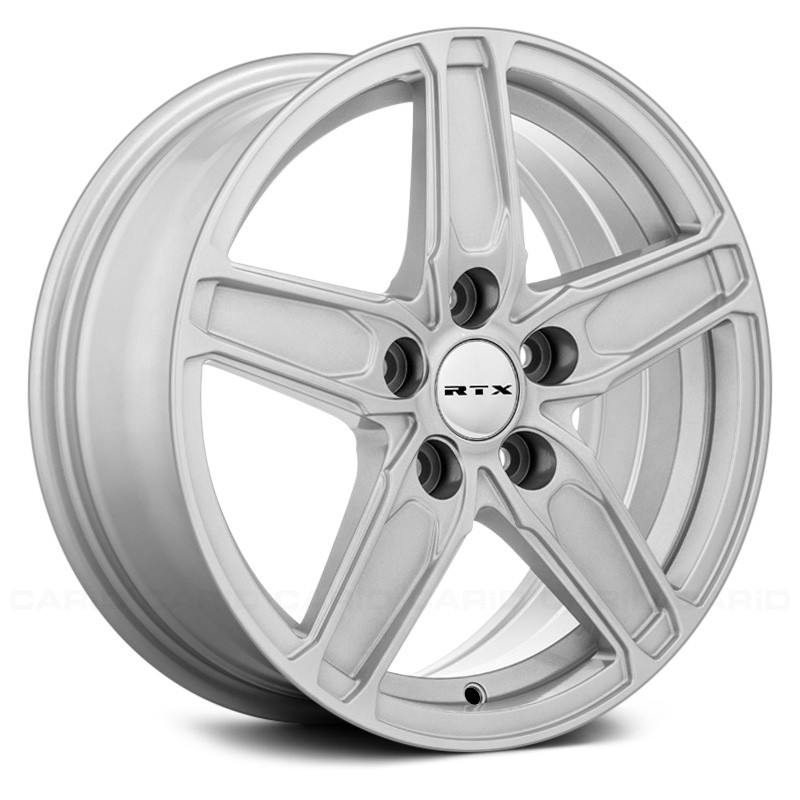 RTW082209 18 x 8 in. 5 Lug x 114.3 mm Bolt Pattern, 38 mm Offset & 60.1 mm Center Bore Frost Silver Aluminum Wheel