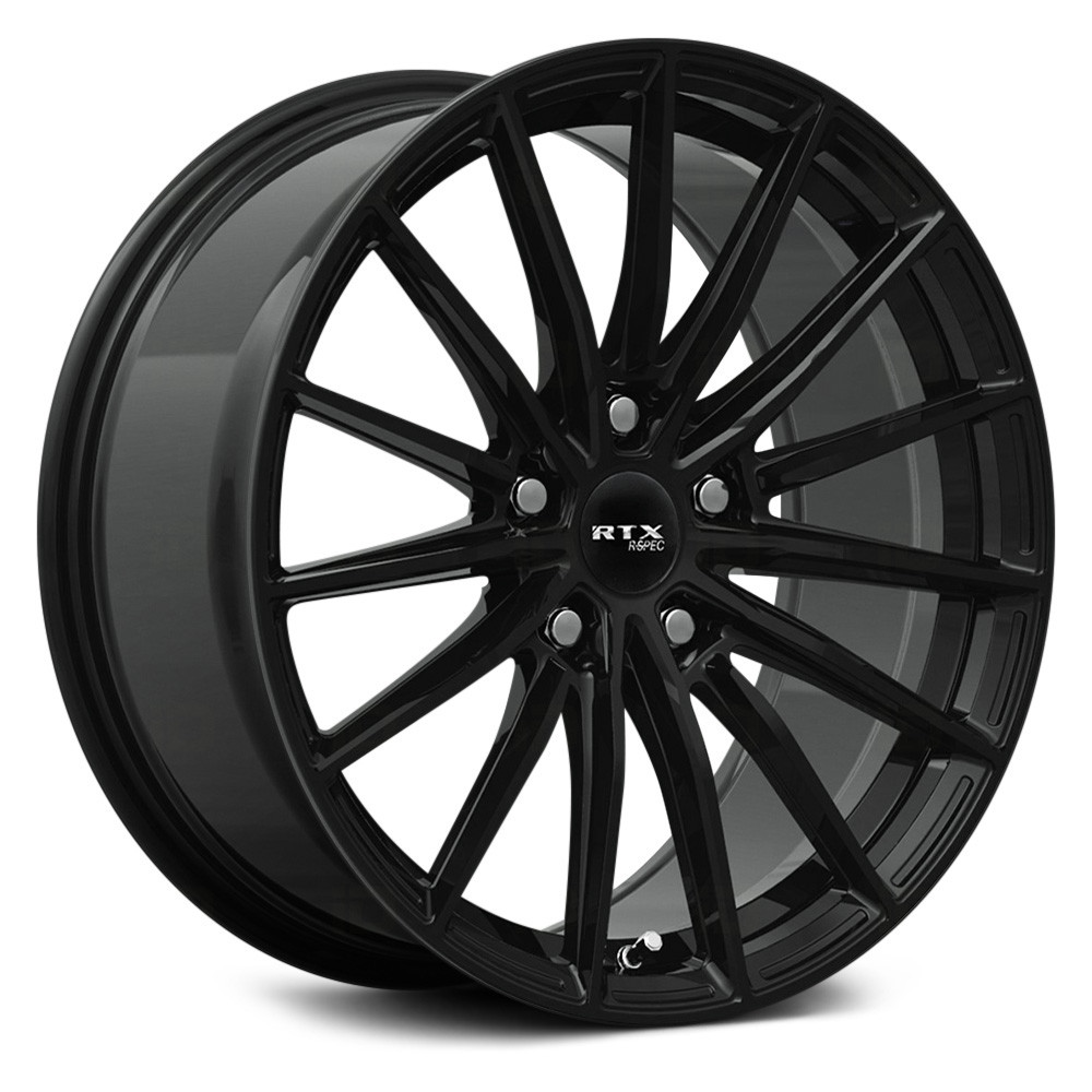RTW082878 20 x 8.5 in. 5 Lug x 114.3 mm Bolt Pattern, 40 mm Offset & 73.1 mm Center Bore FF15 Gloss Black Aluminum Wheel