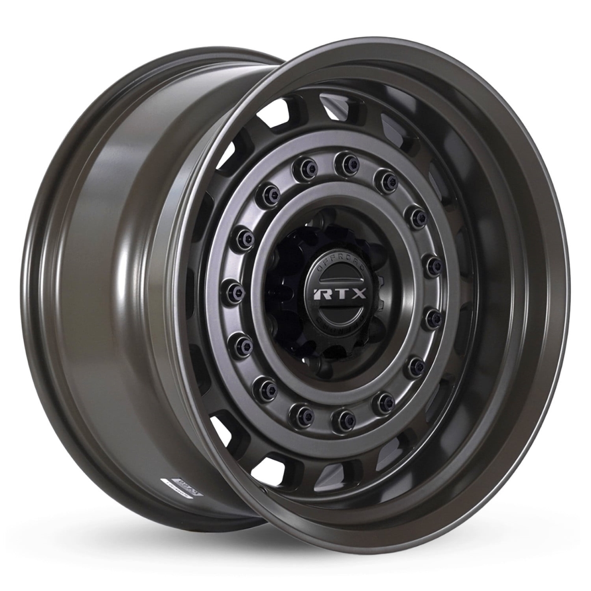 RTW083445 18 x 9 in. 6 Lug x 139.7 mm Bolt Pattern, 0 mm Offset & 106.1 mm Center Bore Crusader Green Army Aluminum Wheel